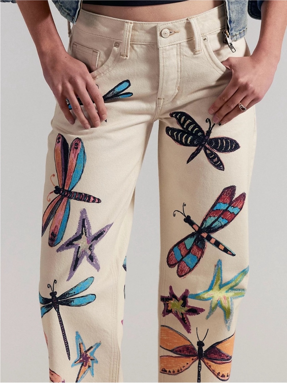 ▪️NWT Free People We The Free Tennessee Low-Rise Illusions Jeans Dragonfly 29 - Picture 7 of 15